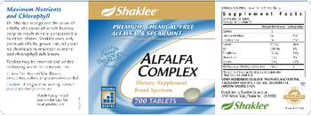 Shaklee Alfalfa Complex - supplement