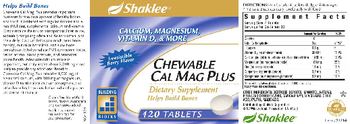 Shaklee Chewable Cal Mag Plus - supplement