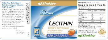 Shaklee Lecithin Capsules - supplement