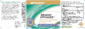 Shaklee Memory Optimizer - 