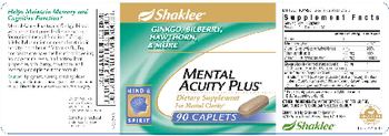 Shaklee Mental Acuity Plus - supplement