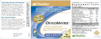 Shaklee OsteoMatrix - supplement