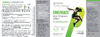 Shaklee Performance Energize Zero Calorie Energy Drink Natural Lemon-Lime Flavored - supplement