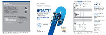 Shaklee Performance Hydrate+ Endurance Electrolyte Drink Natural Orange Flavored - supplement