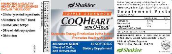 Shaklee Triple Strength CoQHeart With Q-Trol - supplement