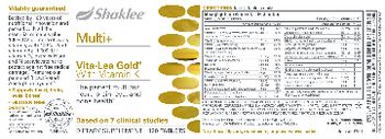 Shaklee Vita-Lea Gold with Vitamin K - supplement
