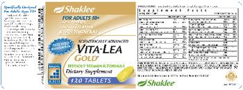 Shaklee Vita-Lea Gold without Vitamin K Formula - supplement