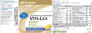 Shaklee Vita-Lea Gold Without Vitamin K Formula - supplement