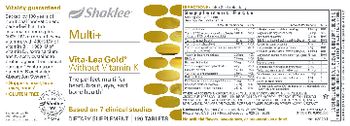 Shaklee Vita-Lea Gold without Vitamin K - supplement
