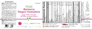 Shape By HIT Nutrition Pure Balance Vegan Complete French Vanilla - supplement