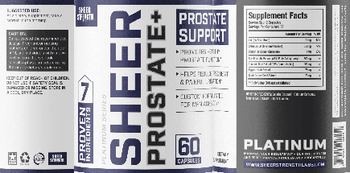 Sheer Strength Labs Platinum Series Sheer Prostate+ - supplement