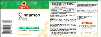 ShopRite Cinnamon 500 mg - herbal supplement