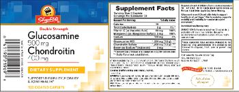 ShopRite Double Strength Glucosamine 500 mg Chondroitin 400 mg - supplement