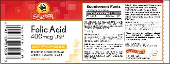 ShopRite Folic Acid 400 mcg USP - supplement