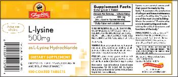ShopRite L-Lysine 500 mg - supplement