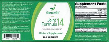 SierraSil Joint Formula 14 - supplement