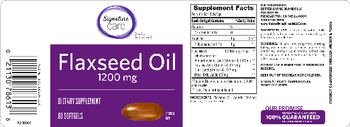 Signature Care Flaxseed Oil 1200 mg - supplement