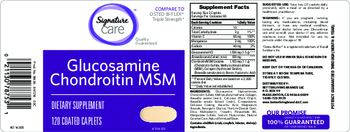 Signature Care Glucosamine Chondroitin MSM - supplement