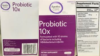 Signature Care Probiotic 10x - supplement