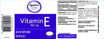 Signature Care Vitamin E 180 mg - supplement