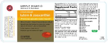 Simply Right Clinical Strength Lutein & Zeaxanthin - supplement