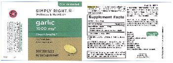 Simply Right Garlic 1000 mg - herbal supplement