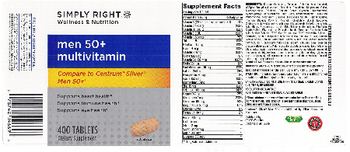 Simply Right Men 50+ Multivitamin - supplement