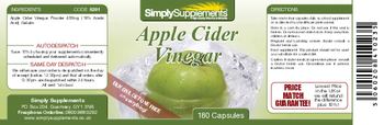Simply Supplements Apple Cider Vinegar - 