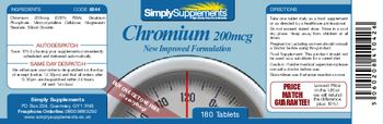 Simply Supplements Chromium 200 mcg - 