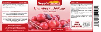 SimplySupplements Cranberry 5000 mg - 