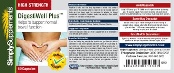 Simply Supplements DigestiWell Plus - 