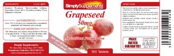 Simply Supplements Grapeseed 50 mg - 