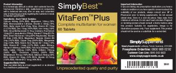 SimplyBest VitaFem Plus - 