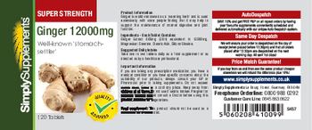 SimplySupplements Ginger 12000 mg - 