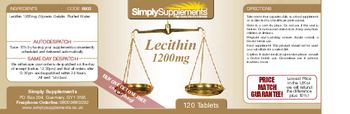 SimplySupplements Lecithin 1200 mg - 
