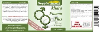 SimplySupplements Muira Puama Plus - 