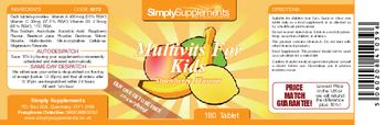 SimplySupplements Multivits For Kids Strawberry Flavour - 