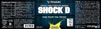 SirenLabs Shock'd Lemon Ice - supplement
