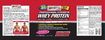 Six Star Muscle Professional Strength Whey Protein Strawberry Cream Smoothie - supplement