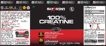 Six Star Pro Nutrition 100% Creatine Unflavored - supplement