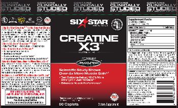 Six Star Pro Nutrition Creatine X3 Elite Series - supplement
