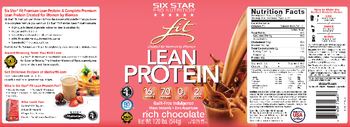 Six Star Pro Nutrition Lean Protein Rich Chocolate - 
