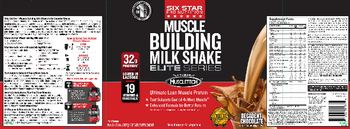 Six Star Pro Nutrition Muscle Building Milk Shake Elite Series Decadent Chocolate - supplement