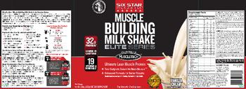 Six Star Pro Nutrition Muscle Building Milk Shake Elite Series Vanilla Cream - supplement