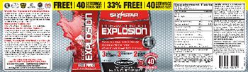 Six Star Pro Nutrition Pre-Workout Explosioin Fruit Punch - supplement