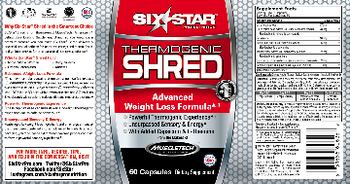 Six Star Pro Nutrition Thermogenic Shred - supplement