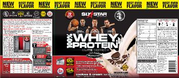 Six Star Pro Nutrition Whey Protein Plus Elite Series Cookies & Cream - supplement