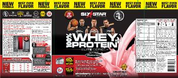 Six Star Pro Nutrition Whey Protein Plus Elite Series Strawberry Smoothie - supplement