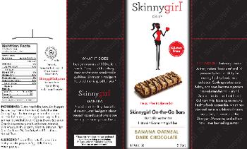 Skinnygirl Skinnygirl On-the-Go Bars Banana Oatmeal Dark Chocolate - 