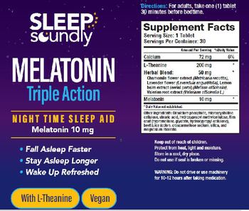 Sleep Soundly Melatonin 10 mg - supplement